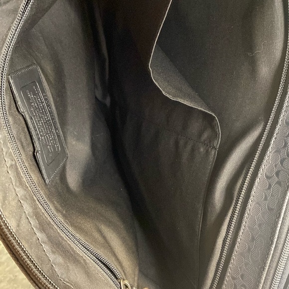 Coach Heritage Signature Embossed Commuter Bag F70766, Laptop-Compatible, Black - Picture 8 of 11